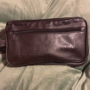 Stetson Dark Brown Leather Belt Bag